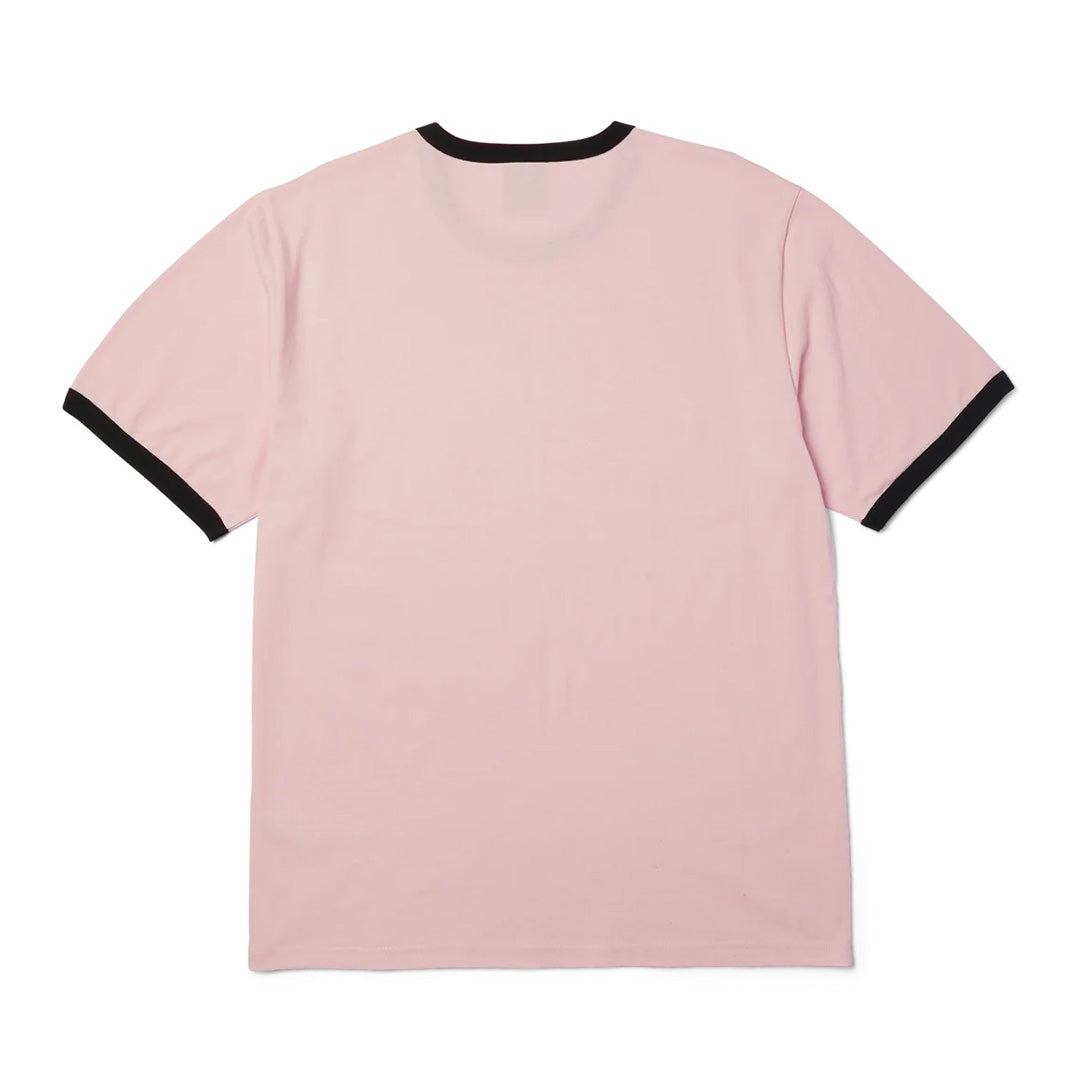 Cherries Ringer Tee - Dusty Pink