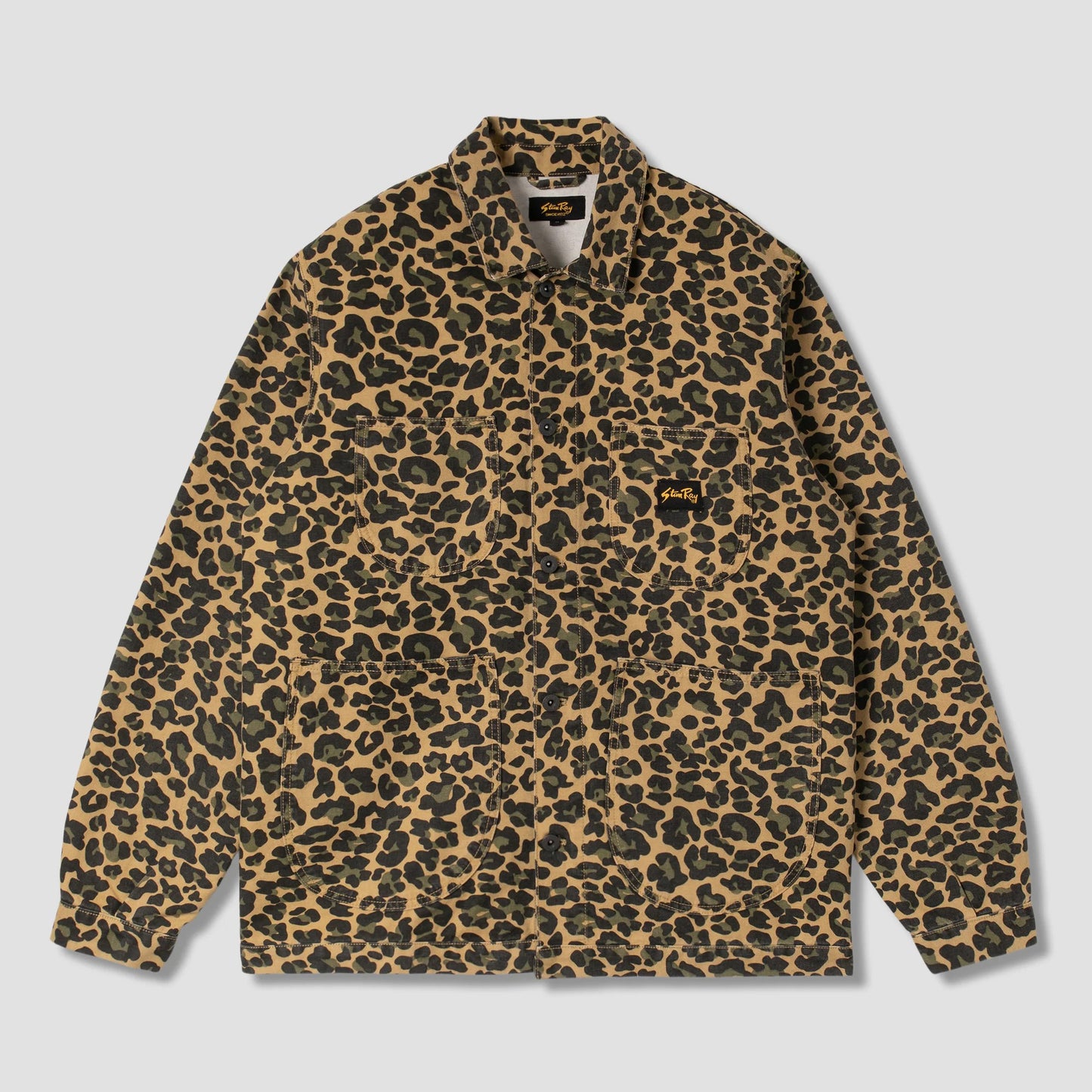 Coverall Jacket - Washed Leopard Camo