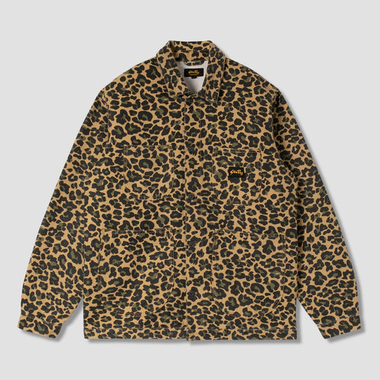 Coverall Jacket - Washed Leopard Camo