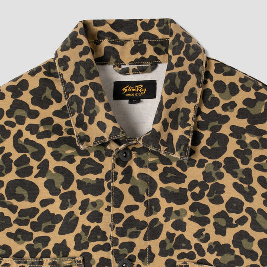 Coverall Jacket - Washed Leopard Camo