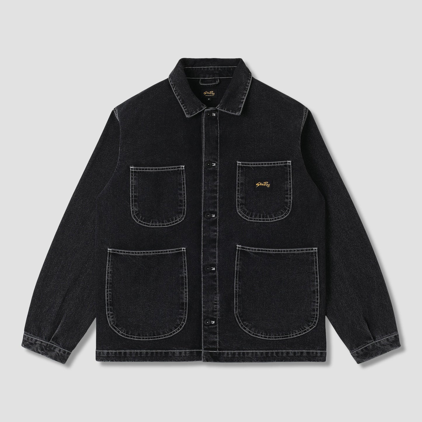 Coverall Jacket - Stonewashed Black Denim