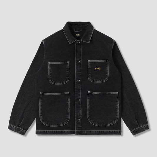 Coverall Jacket - Stonewashed Black Denim