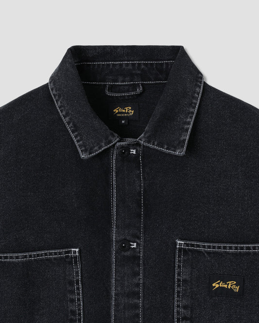 Coverall Jacket - Stonewashed Black Denim