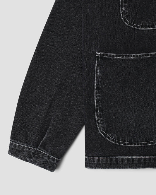 Coverall Jacket - Stonewashed Black Denim