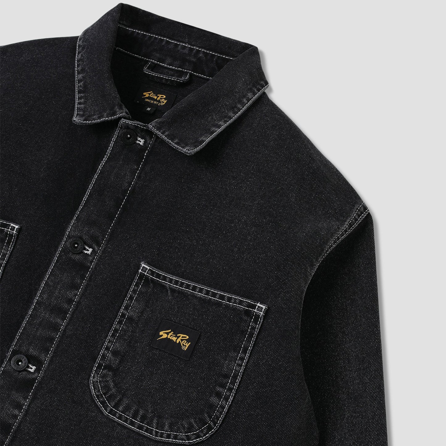 Coverall Jacket - Stonewashed Black Denim