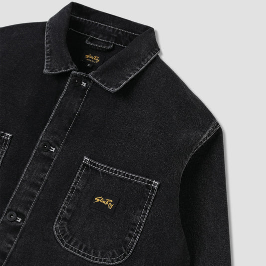 Coverall Jacket - Stonewashed Black Denim