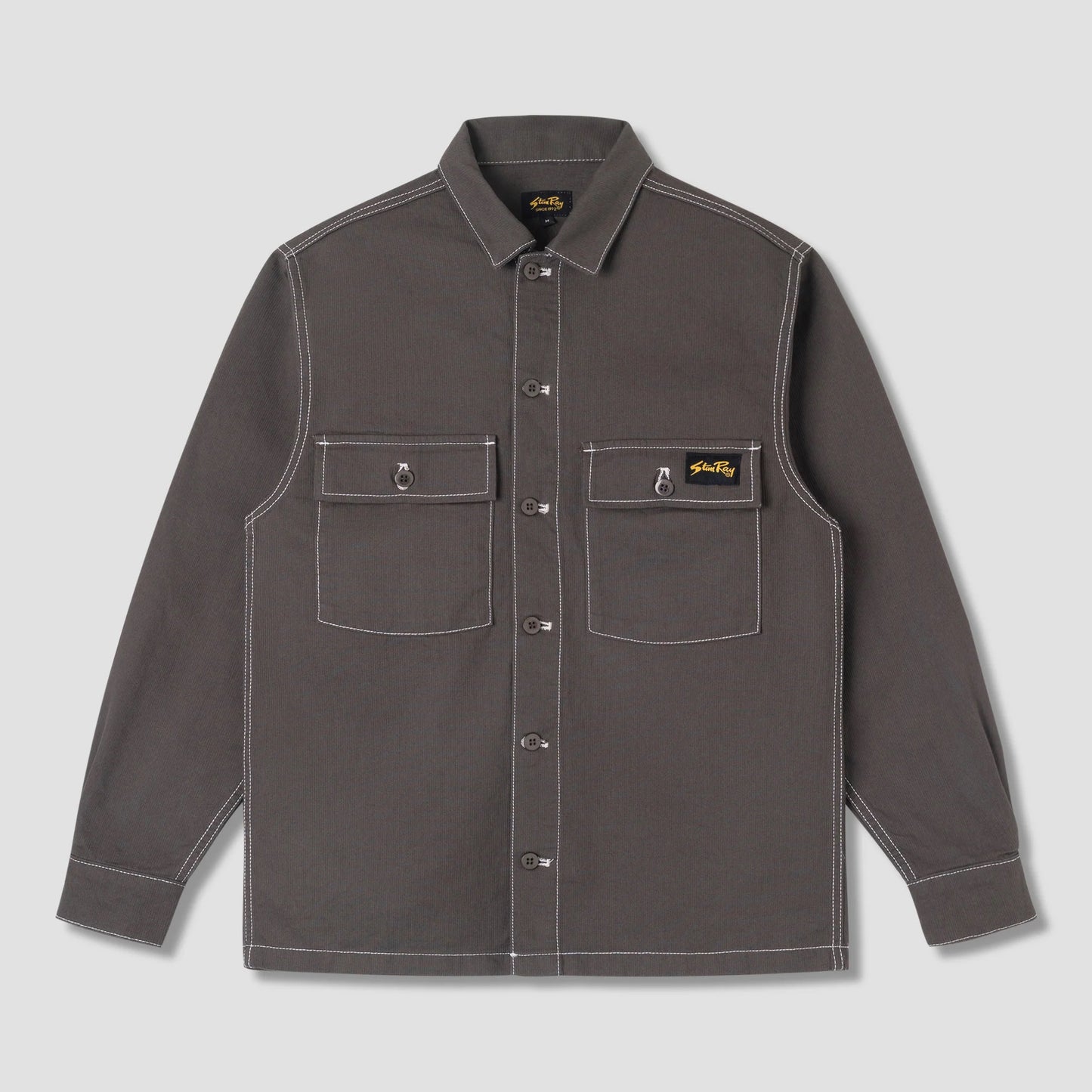 CPO Shirt - Charcoal Bedford