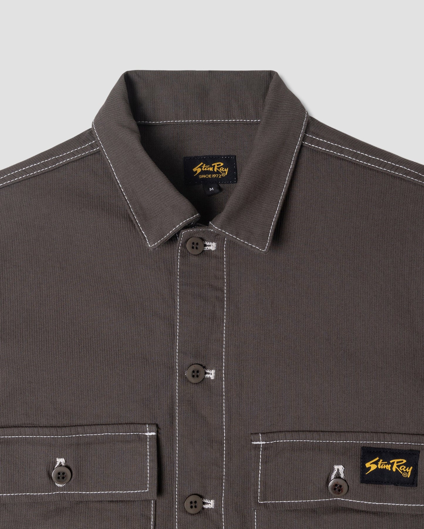CPO Shirt - Charcoal Bedford