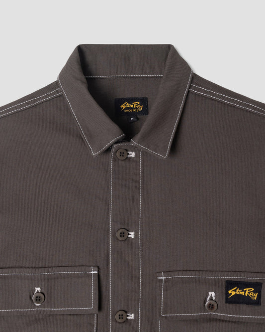 CPO Shirt - Charcoal Bedford