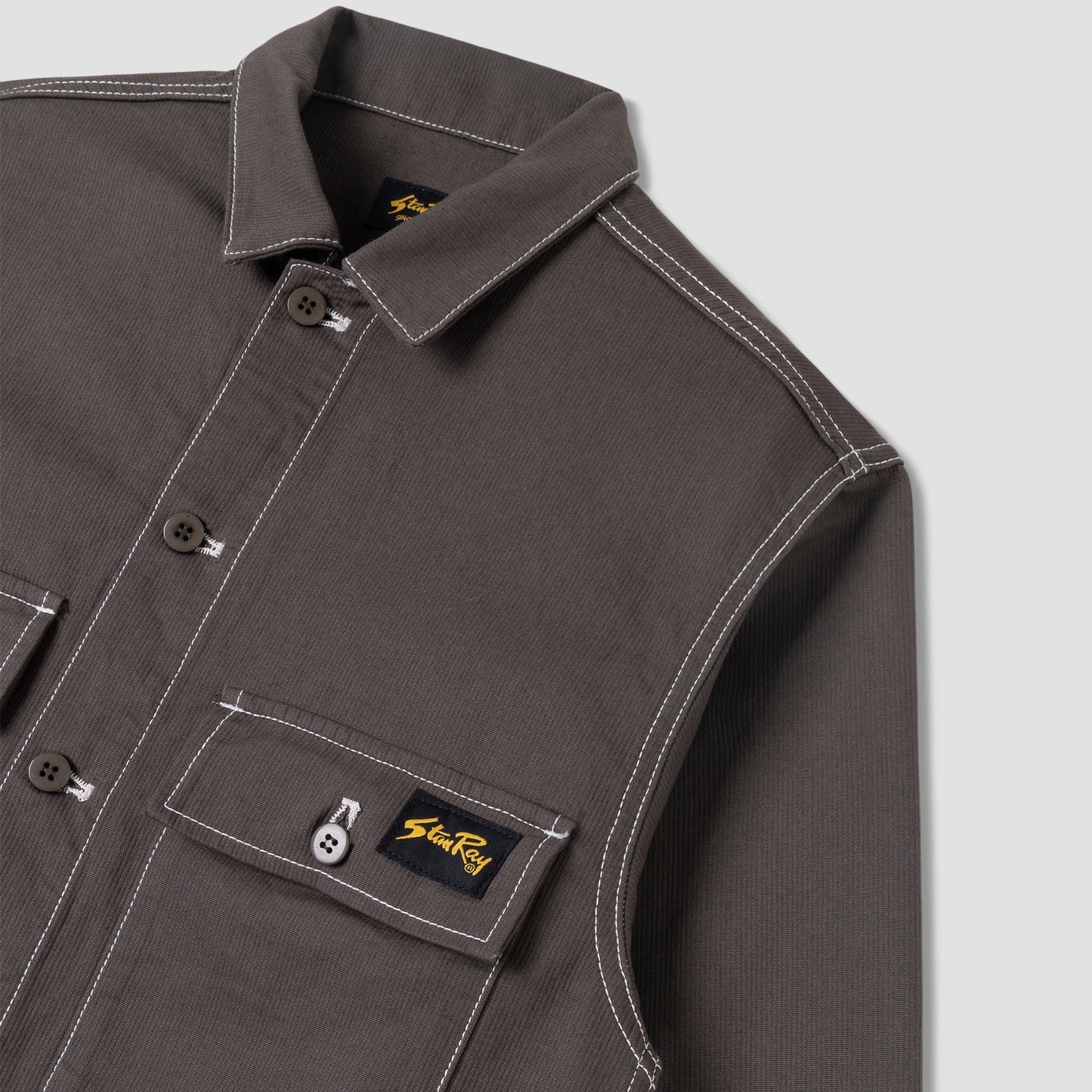 CPO Shirt - Charcoal Bedford