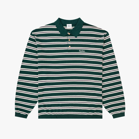 Crossfield L/S Polo Knit - Deep Green