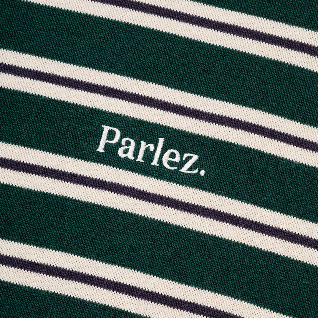 Crossfield L/S Polo Knit - Deep Green