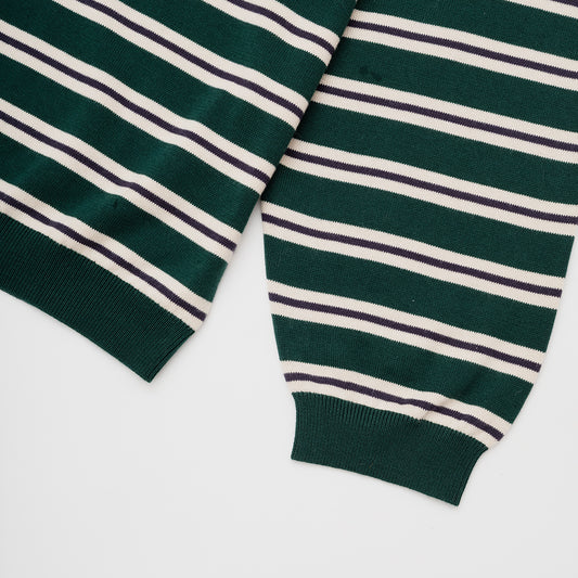 Crossfield L/S Polo Knit - Deep Green