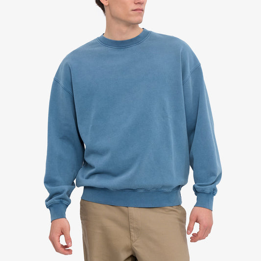 Organic Oversized Crew - Faded Indigo