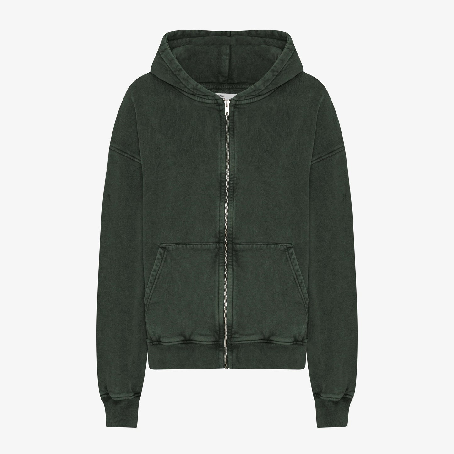 Organic Oversized Zip Hood - Midnight Forest