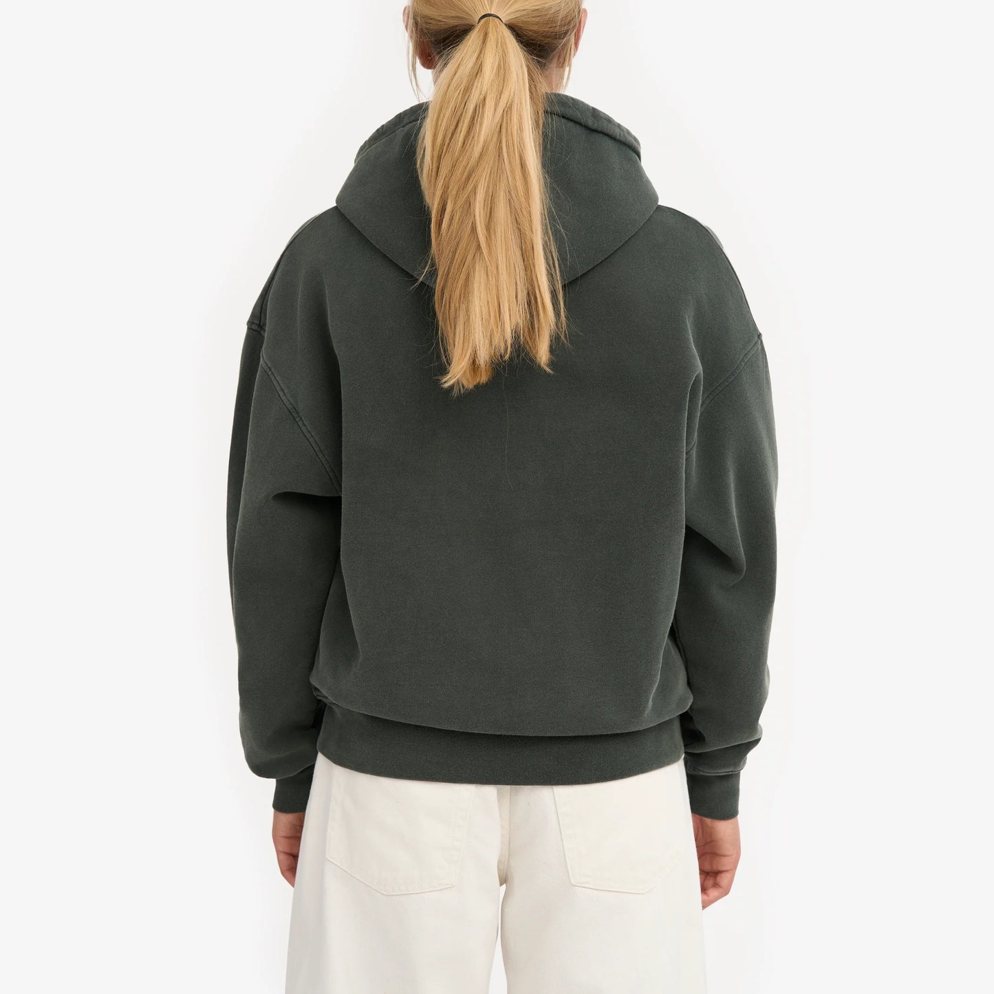 Organic Oversized Zip Hood - Midnight Forest