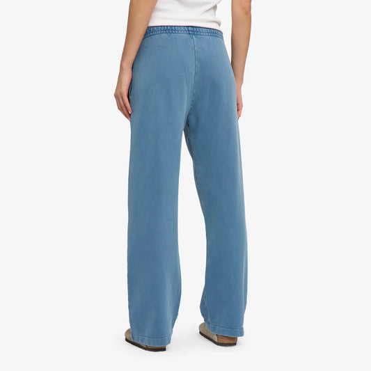 Organic Straight Leg Sweatpants - Faded Indigo
