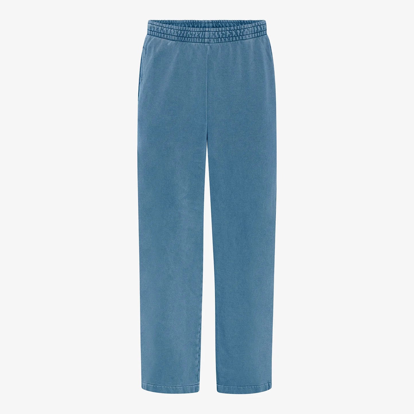 Organic Straight Leg Sweatpants - Faded Indigo