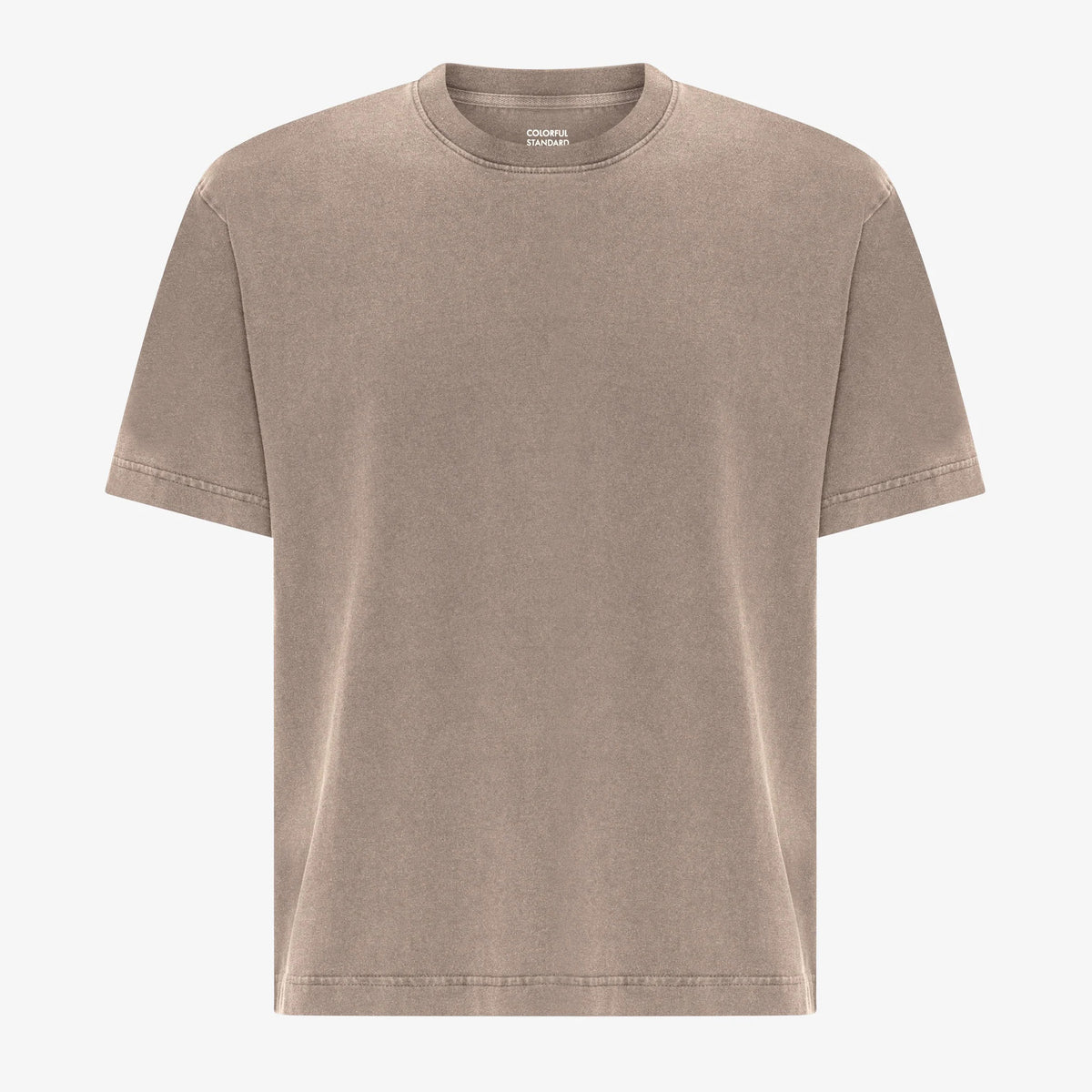 Heavy Organic Boxy Tee - Faded Khaki