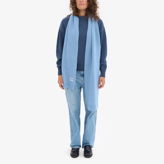Merino Wool Scarf - Seaside Blue