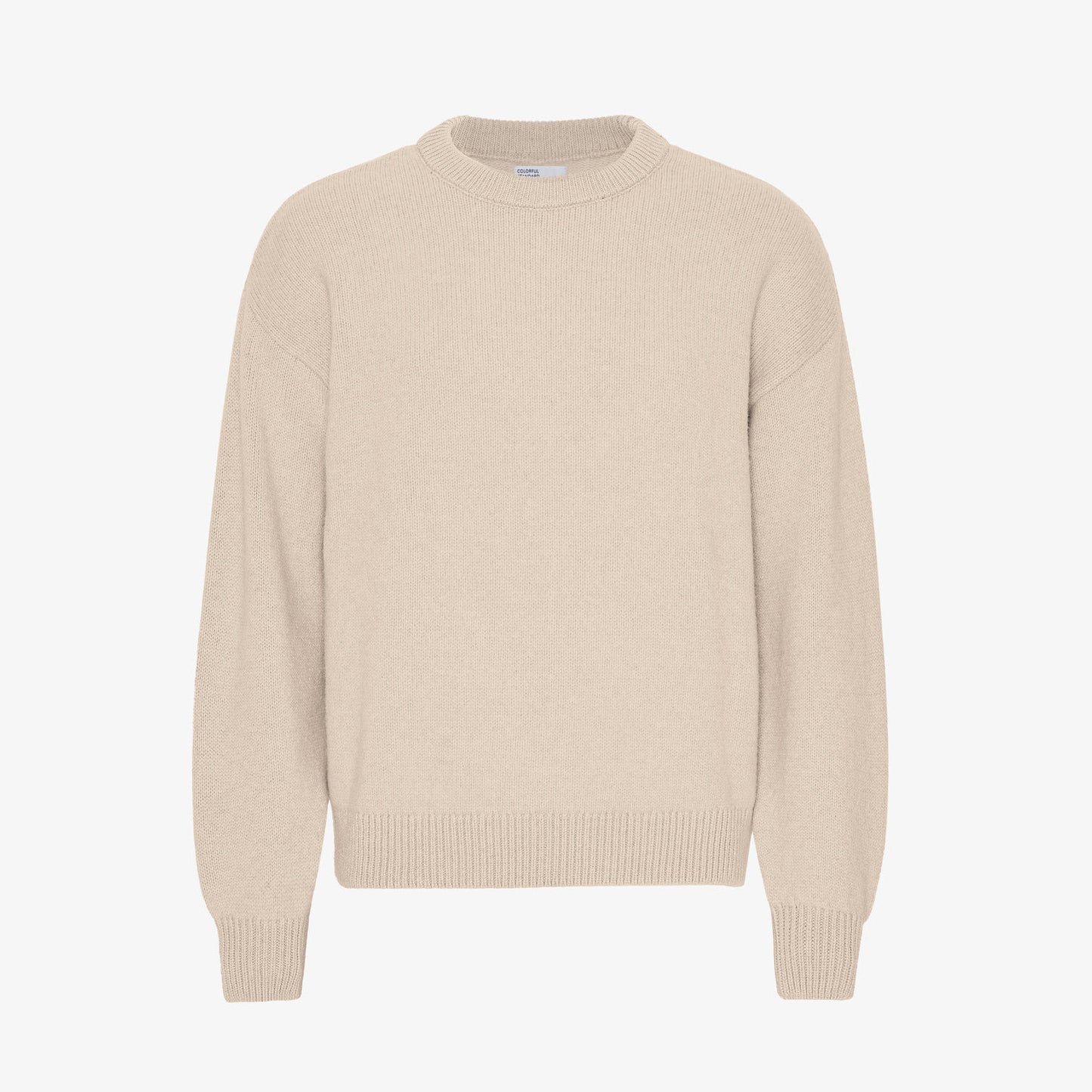 Oversized Merino Wool Crew - Ivory White