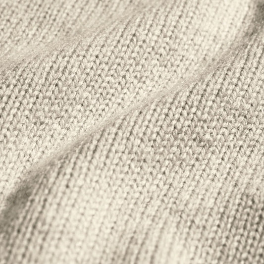 Oversized Merino Wool Crew - Ivory White