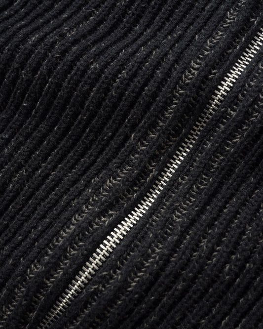 Club Zip-Thru Knit - Black