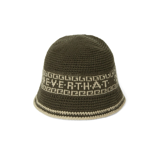 Crochet Bucket Hat - Olive