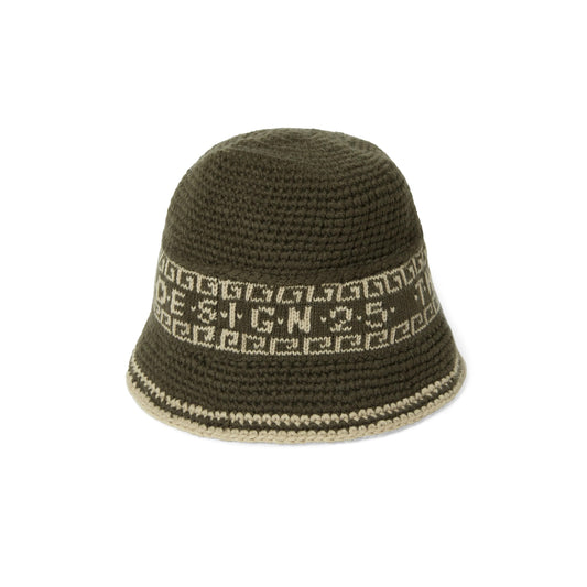 Crochet Bucket Hat - Olive