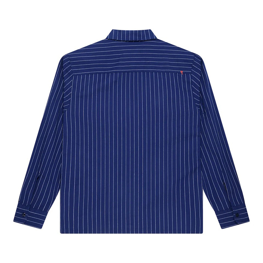 Forecourt Stripe Shirt (26.2) - Mechanic Blue