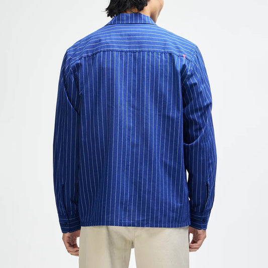 Forecourt Stripe Shirt (26.2) - Mechanic Blue