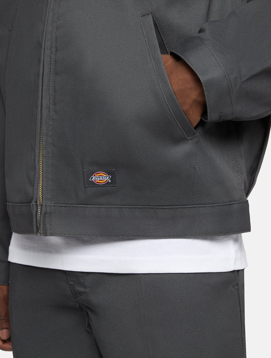 Lined Eisenhower Jacket - Charcoal