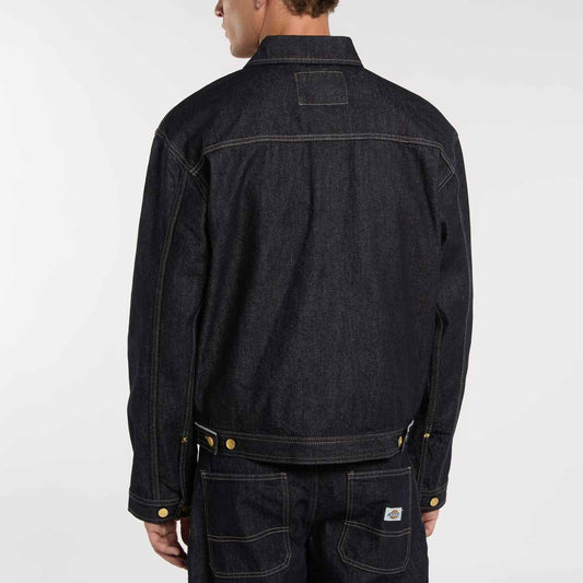 Trucker Pleated Selvedge Denim Jacket - Rinsed