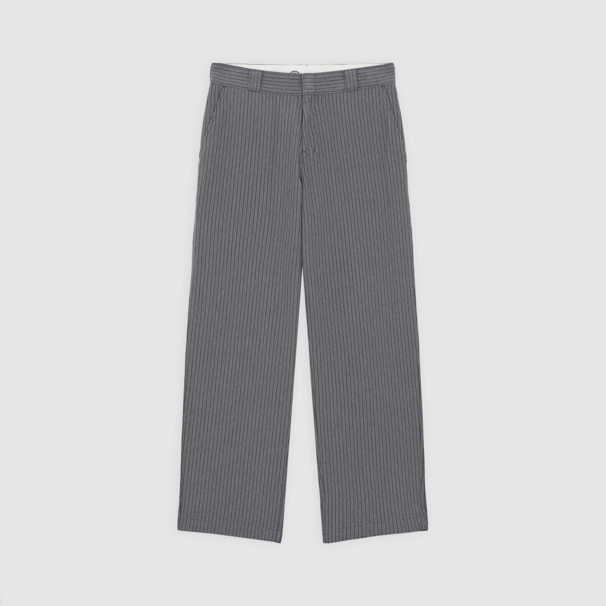 Lima Pinstripe Pant - Charcoal