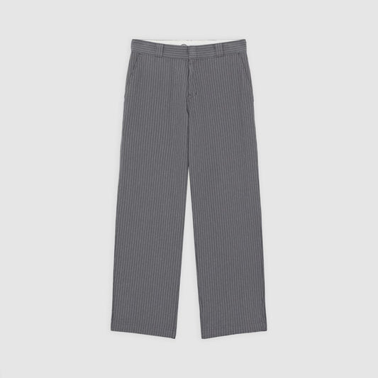 Lima Pinstripe Pant - Charcoal