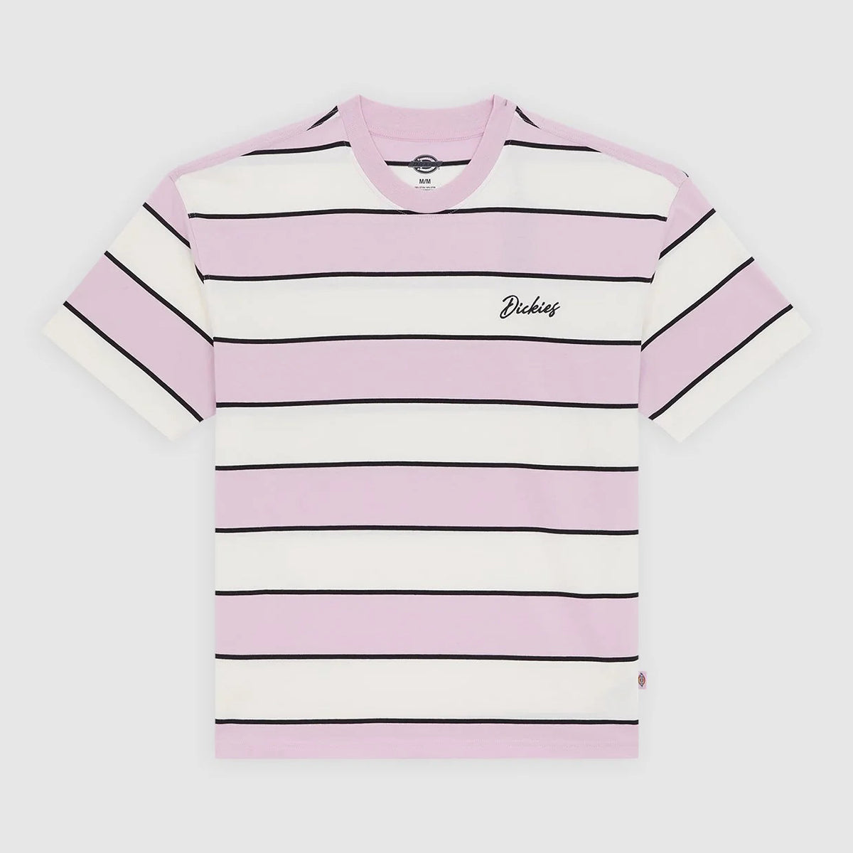 Embroidery Stripe SS Tee - Ecru