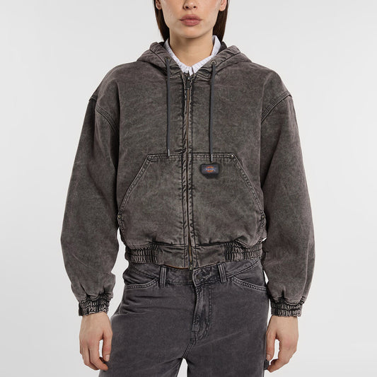 Women's Peoria Canvas Hooded Jacket - Charcoal