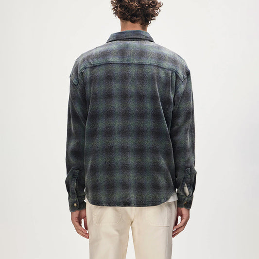 Too Busy To Work Check Shirt - Black Check