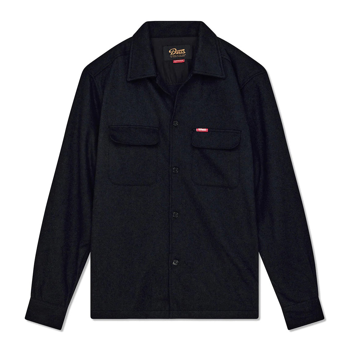 Clayton Wool Shirt - Black