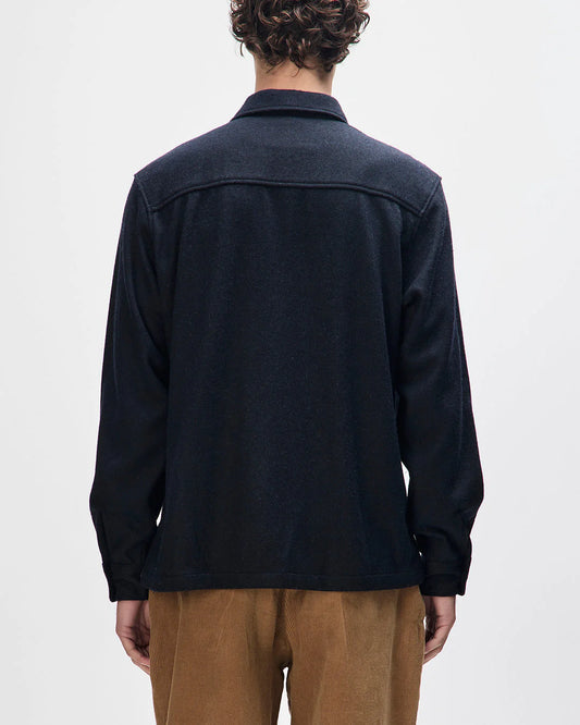 Clayton Wool Shirt - Black