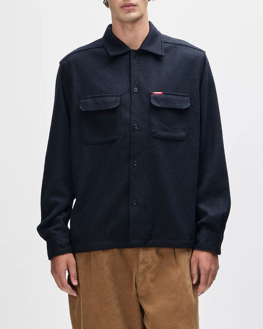 Clayton Wool Shirt - Black
