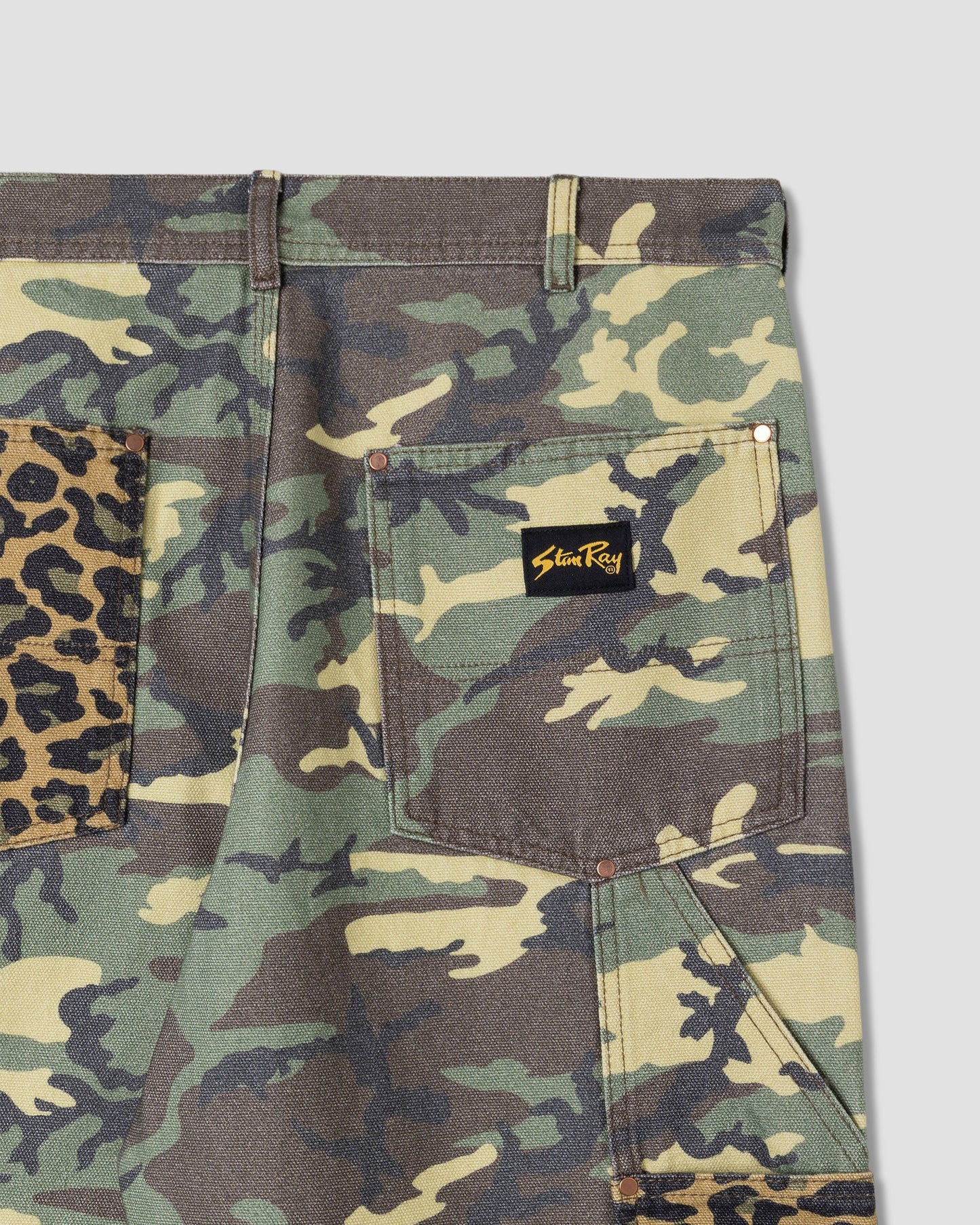 Double Knee Pant - Woodland / Leopard Mix