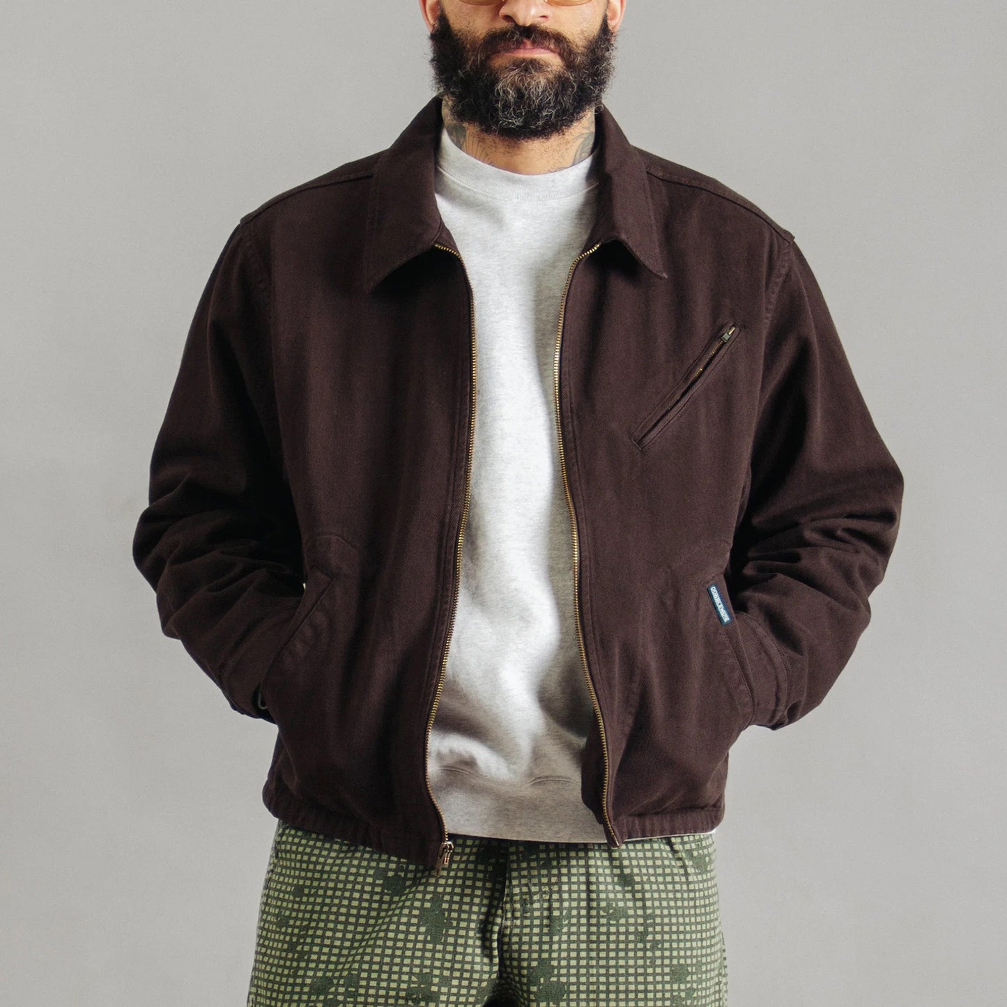 Crop Mechanic Jacket - Chocolate Plum