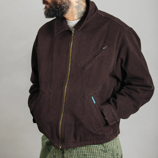Crop Mechanic Jacket - Chocolate Plum