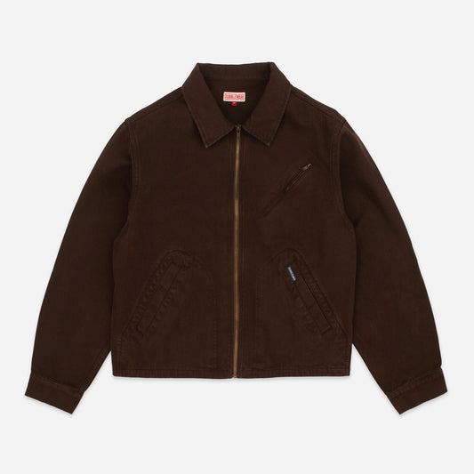 Crop Mechanic Jacket - Chocolate Plum