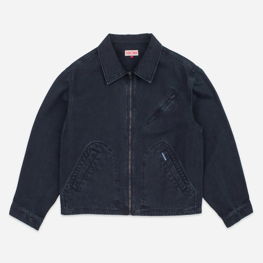 Crop Mechanic Jacket - Dark Navy