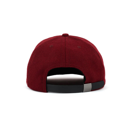 Flannel Classic Logohead 6 Panel Hat - Burgundy