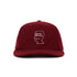 Flannel Classic Logohead 6 Panel Hat - Burgundy