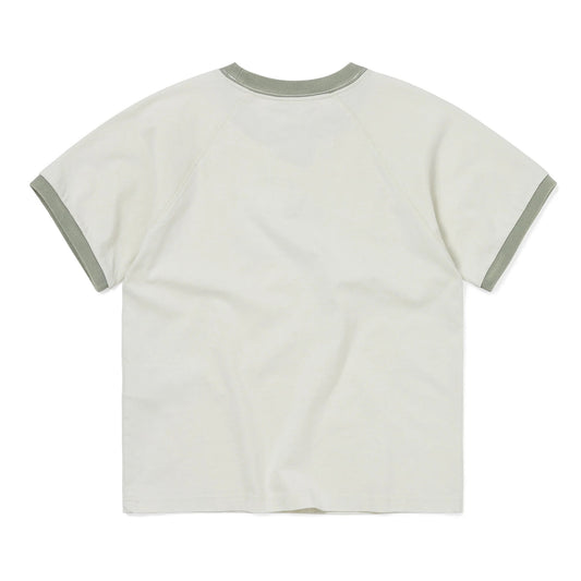 Women's Faded Raglan W Tee - Yellow Green