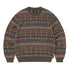 Fairisle Knit Sweater - Olive